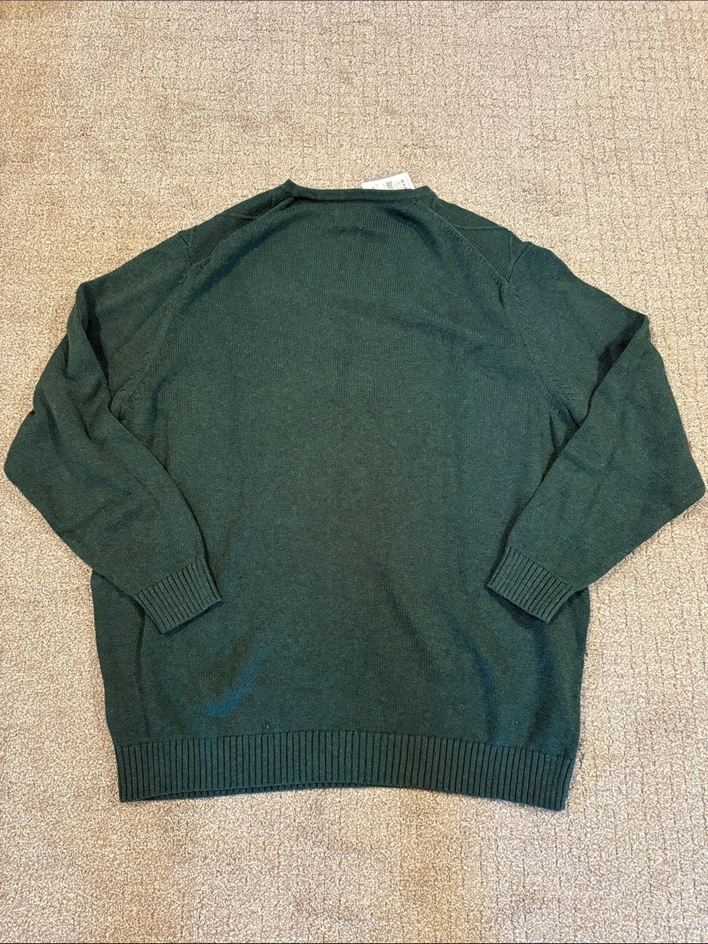 Oak Hill Men's Diamond-Knit V-Neck Sweater - Olive